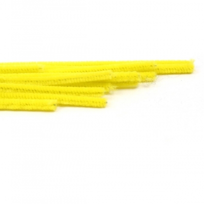Long Pipe Cleaners : Pack of 10 : Yellow